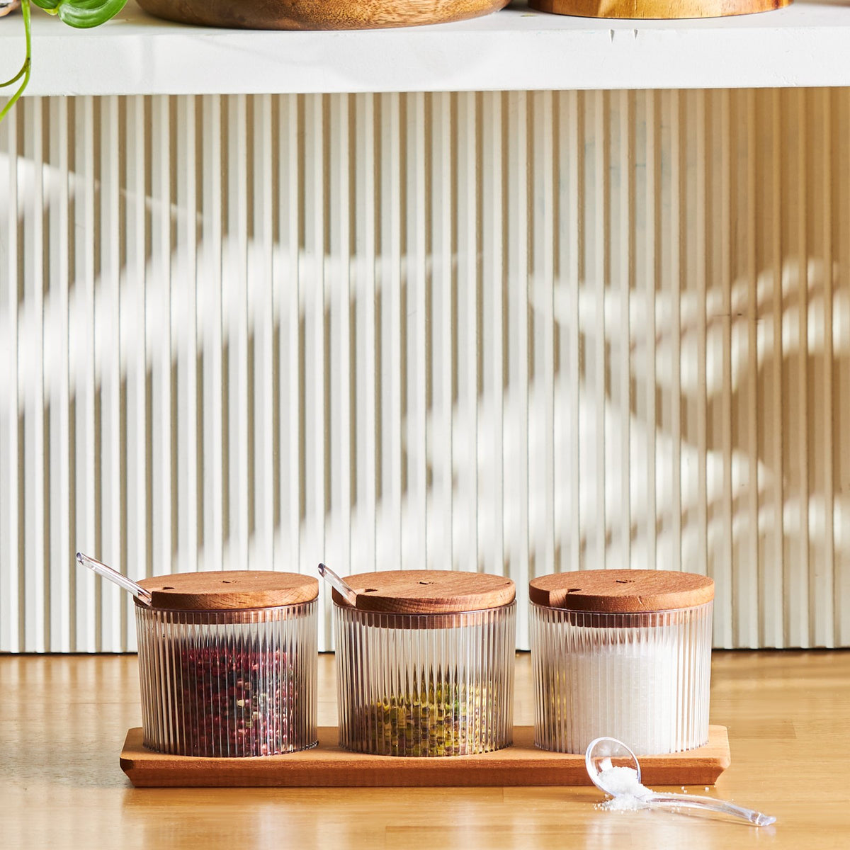Karaca Massimo 3-Piece Transparent Spice Set