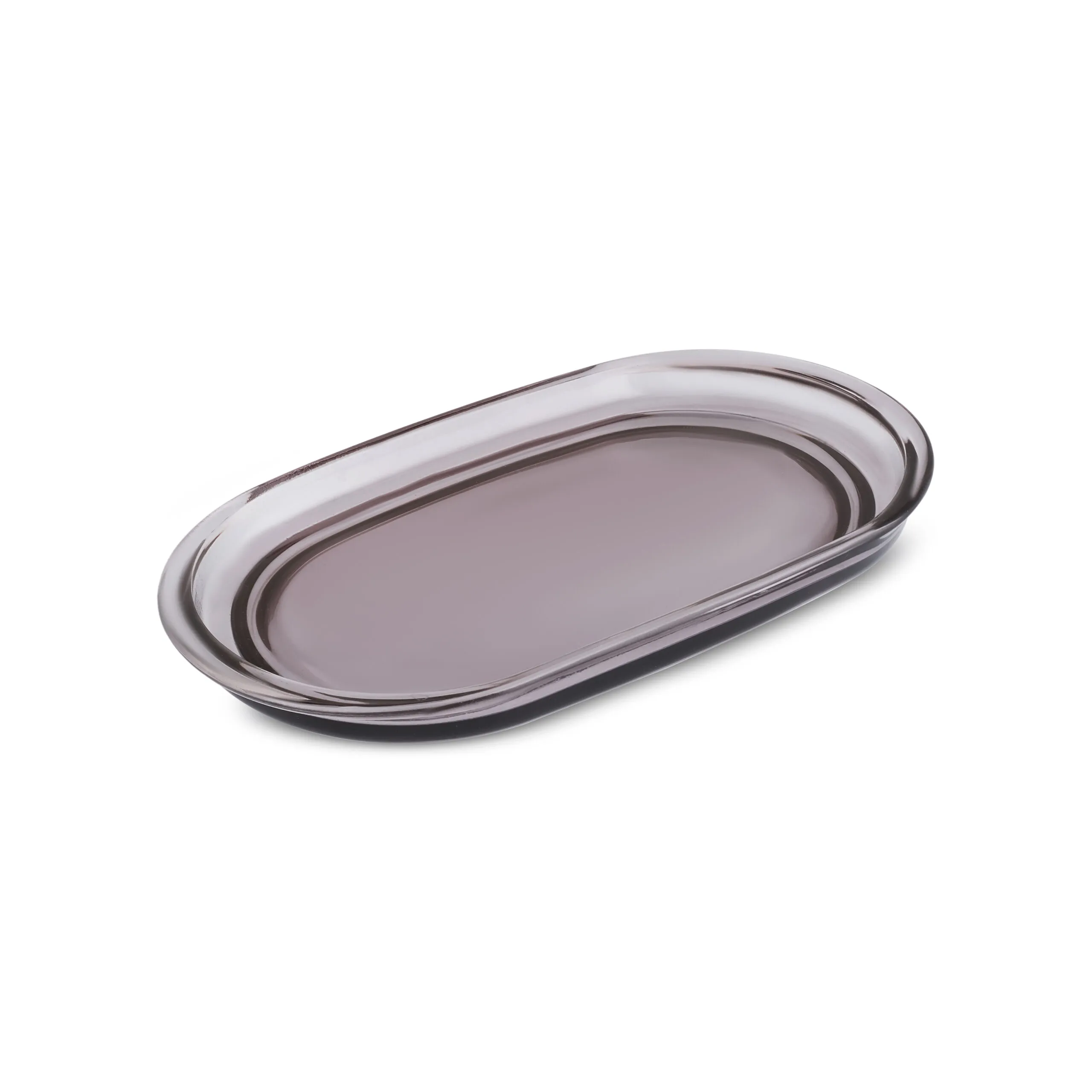 Karaca Home Bellino 3-Piece Bathroom Accessory Set - Smoke Grey Glass, 8683650348245