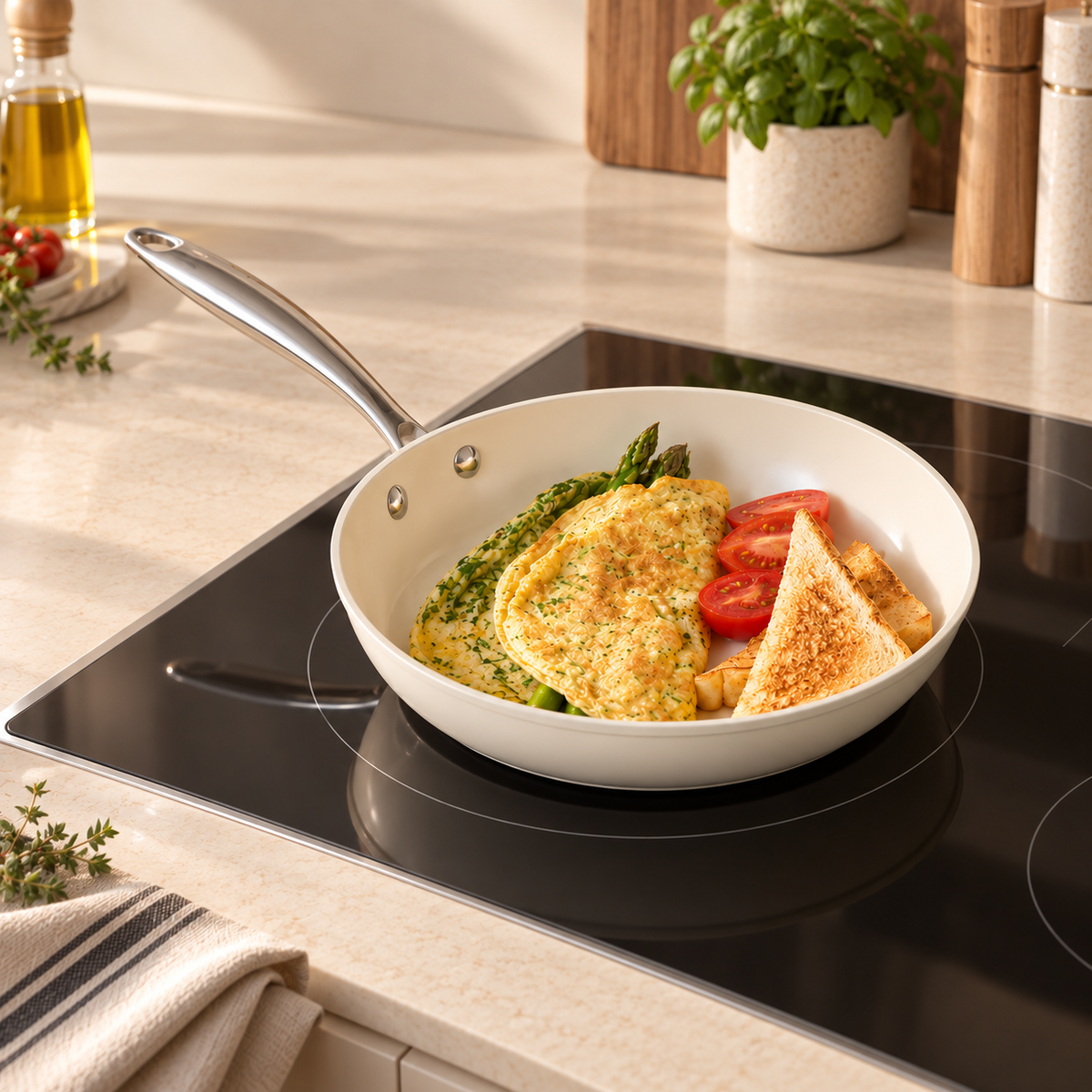 Karaca Swiss Crystal Almond Cream 22 cm Pan Lebanon