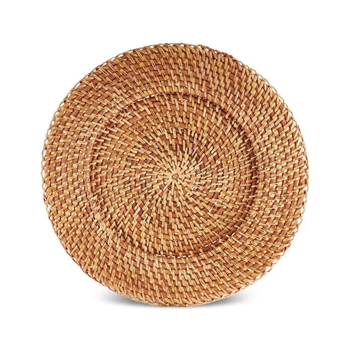 Karaca Veranda Natural Rattan Placemat 33cm Handcrafted Woven Dining Mat