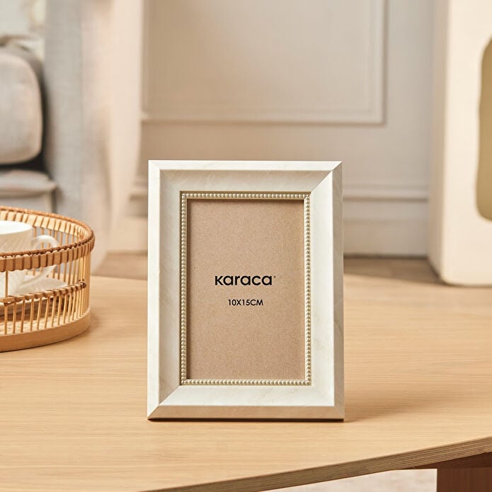 Karaca Bramble Photo Frame 10x15 cm - Cream, 8683650383185