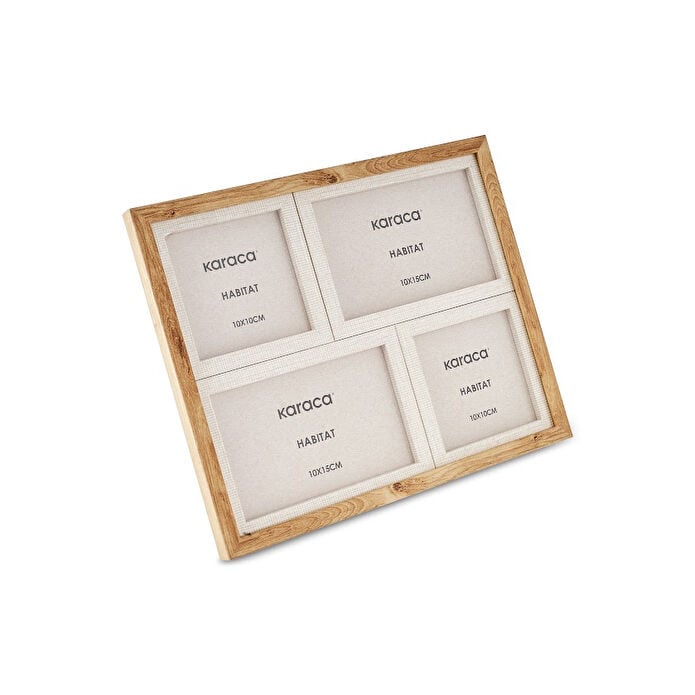 Karaca Habitat Rune 4-Piece Wooden Photo Frame 27.8x22.8 cm, 8683650383260