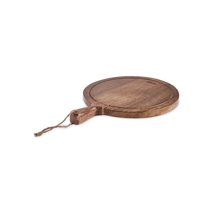 Karaca Premium Mango Oval Cutting and Serving Board 36x28cm Food-Safe Natural