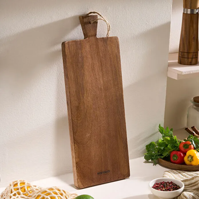 Karaca Premium Mango Wood Cutting and Serving Board 40x15cm Food-Safe Natural
