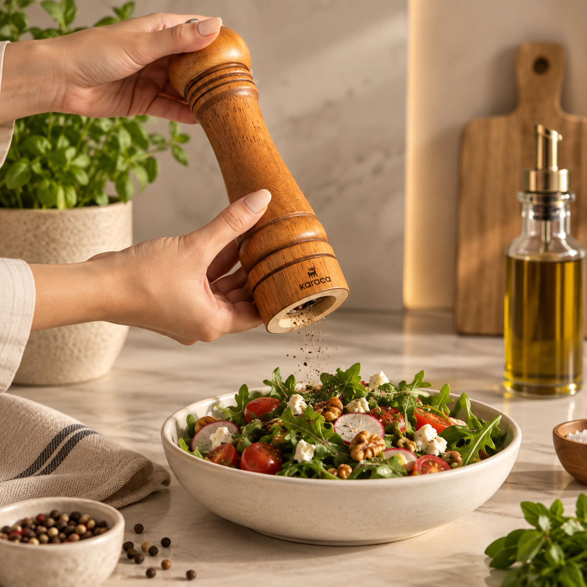 Karaca Naturegrind Wooden Spice Mill Lebanon