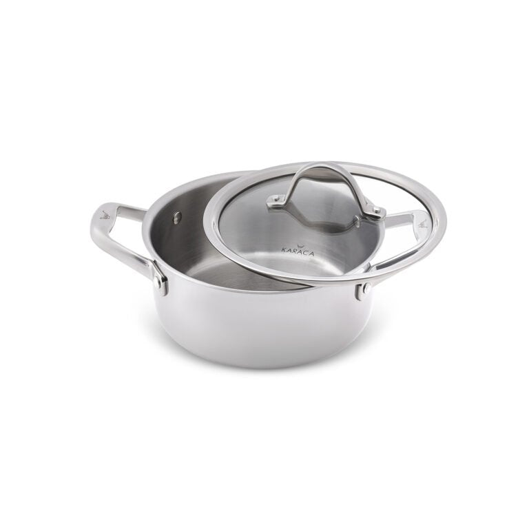 Karaca 3Ply PowerSteel 316+ Stainless Steel Honeycomb Pot 24 cm 4.6L Induction