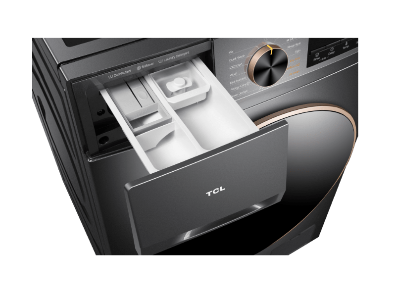 Tcl Washer 10 Kg Front Load 1200Rpm Dark Grey