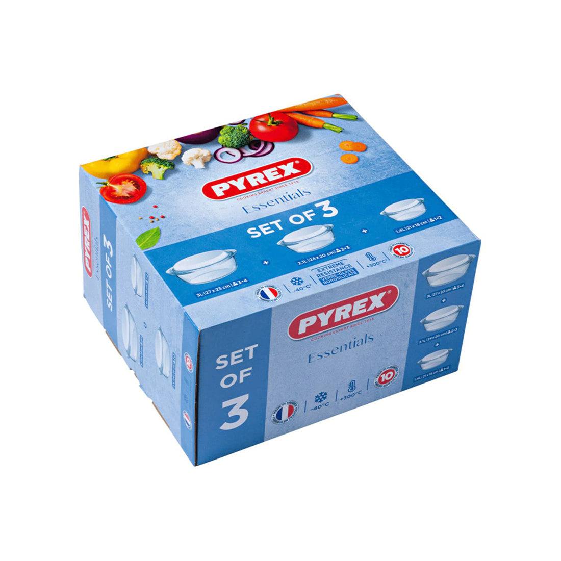 Pyrex Essentials Casseroles Set 912S637. – Buy in Lebanon