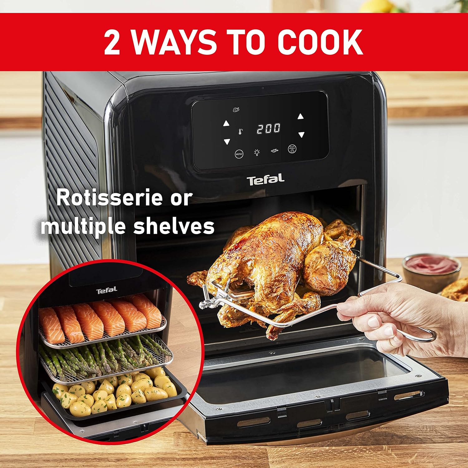 Tefal Easy Fry 9-In-1, 11L Air Fryer Oven
