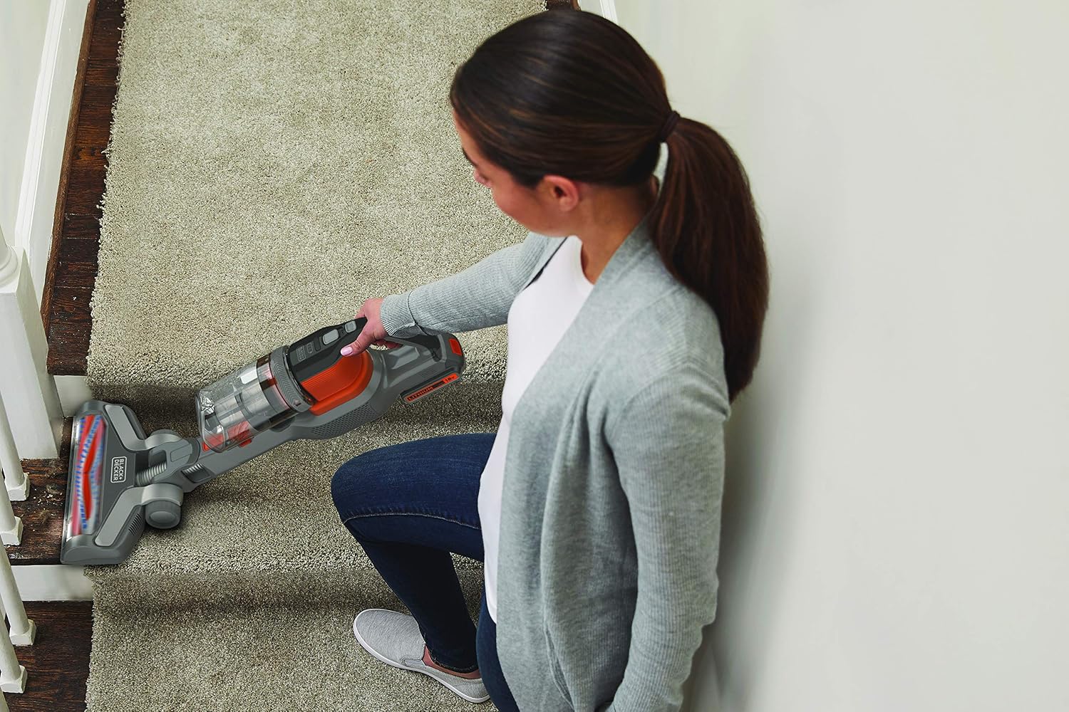 Black & Decker 18V Cordless Stick Vacuum 4in1 POWERSERIES Extreme BHFEV182C GB
