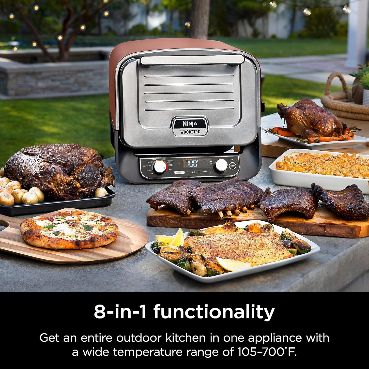 置炉 Ninja Woodfire 8-in-1 Electric Outdoor Pizza Oven OO101EU