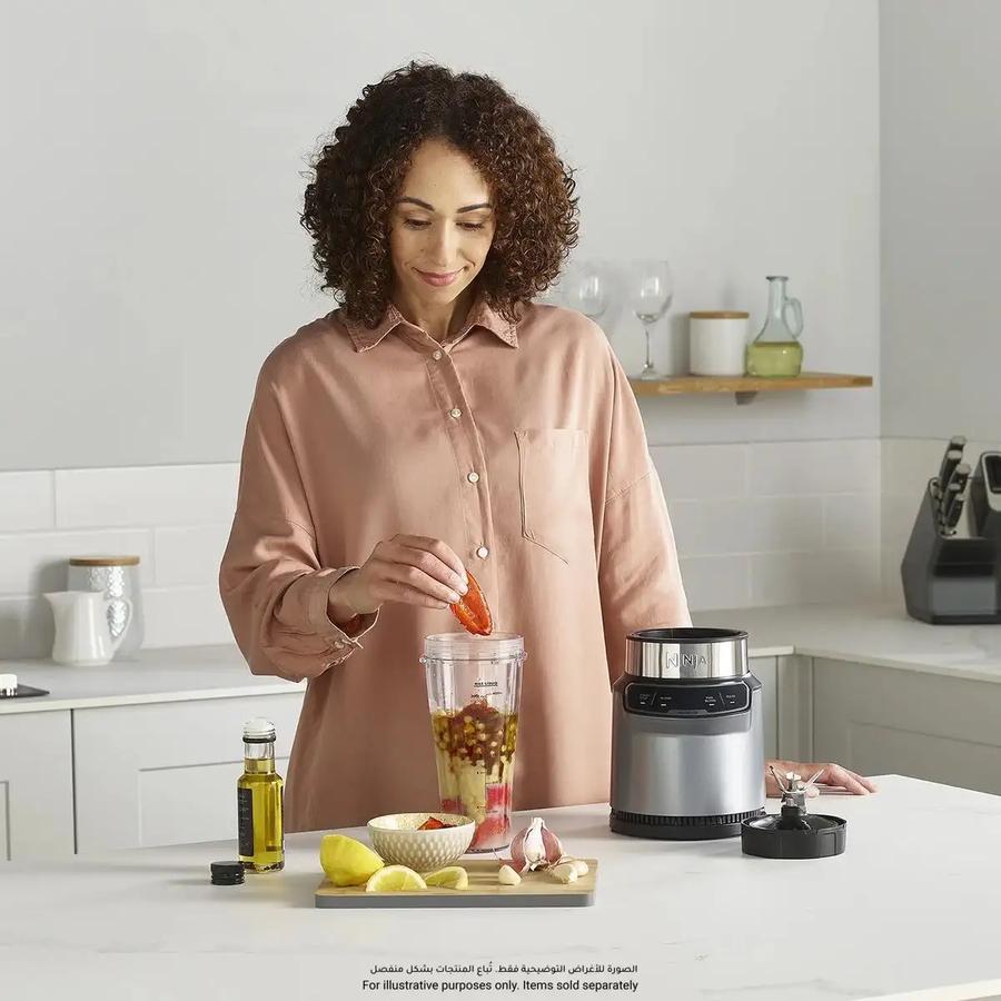 Ninja BN500ME Auto-iQ blender 1000W in silver – view 5