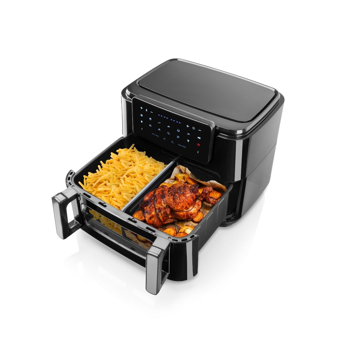 Haeger Digital Air Fryer Super Cook 10L, 2 Drawers,