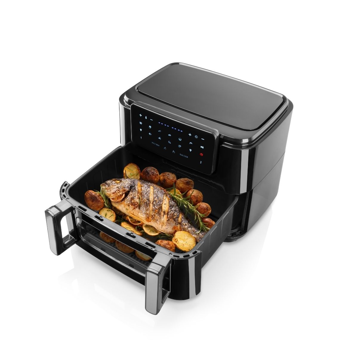Haeger Digital Air Fryer Super Cook 10L, 2 Drawers,