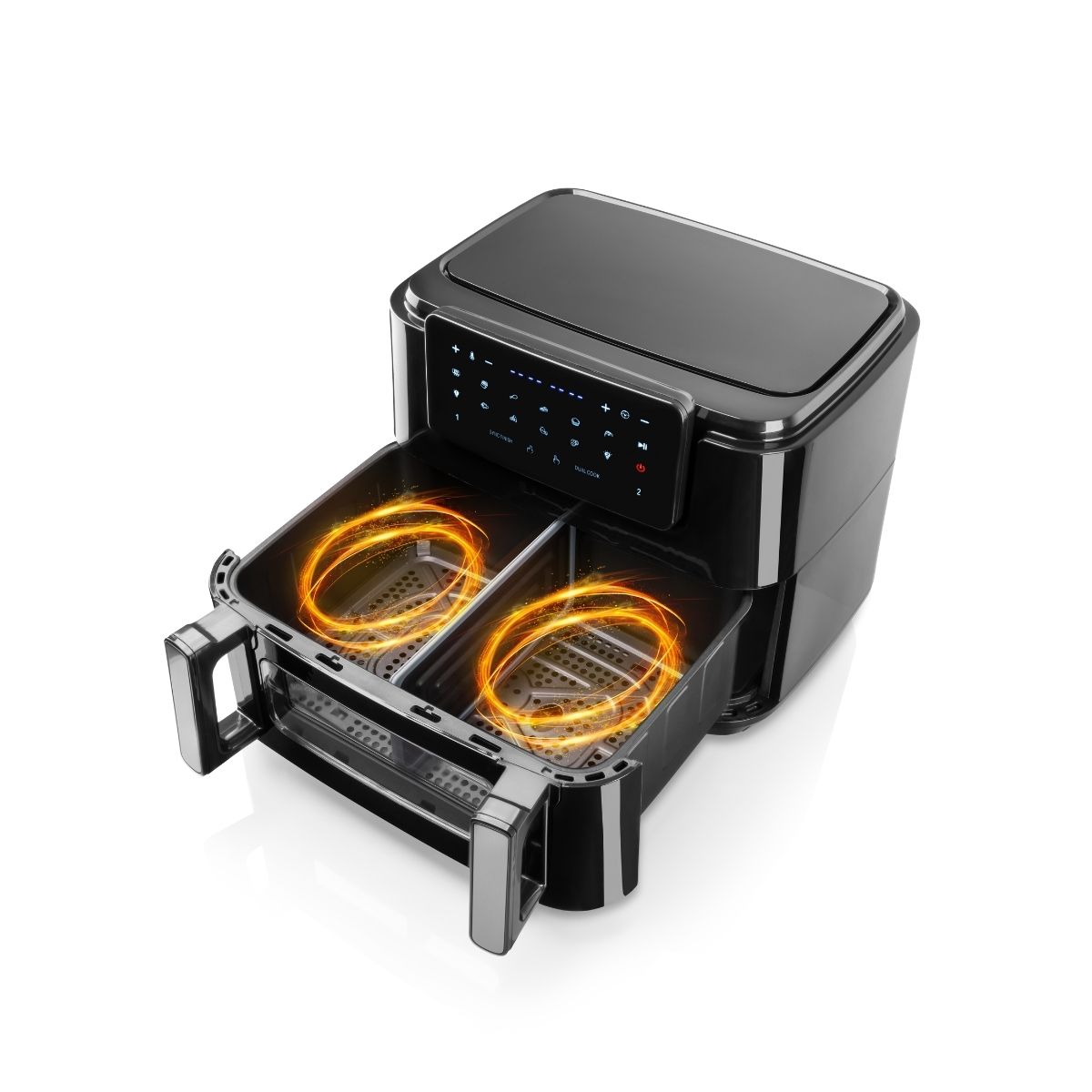 Haeger Digital Air Fryer Super Cook 10L, 2 Drawers,