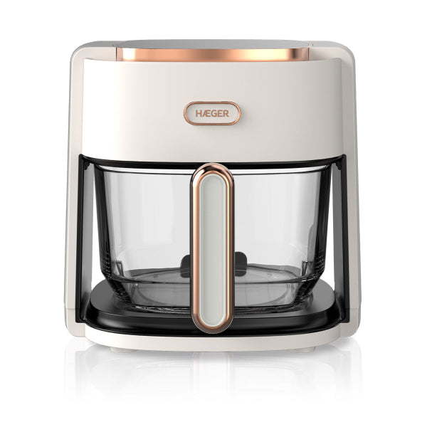 Haeger Air Glass Digital Air Fryer 4.5L Tempered Glass Bowl 360 Hot Air Cook