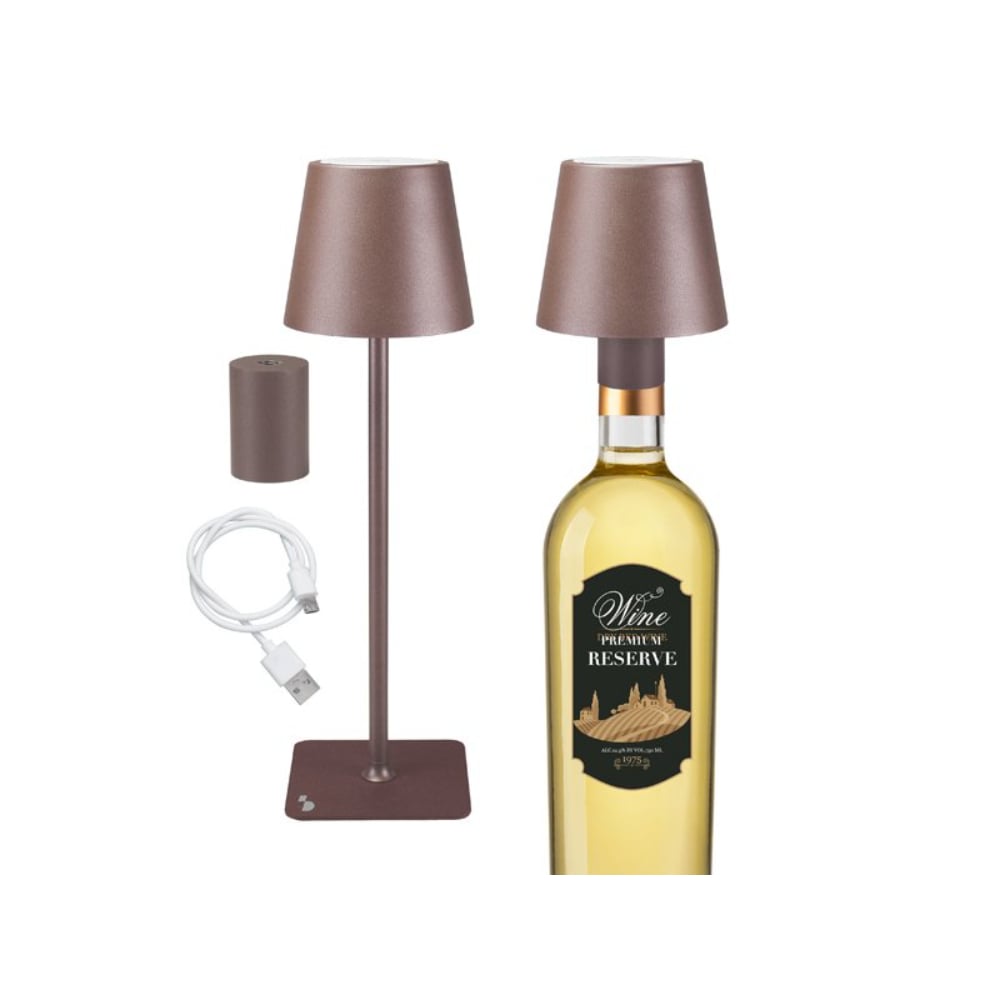 Beper Rechargeable Table Lamp 2 In 1 - Bronze