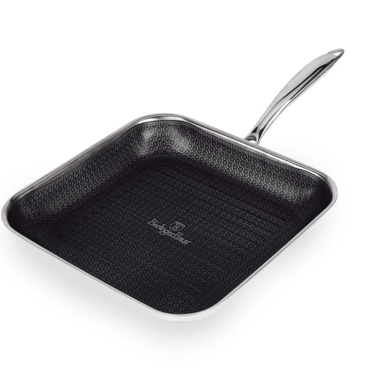 Berlinger Haus Eternal Grill Pan 28cm Stainless Steel Non-Stick