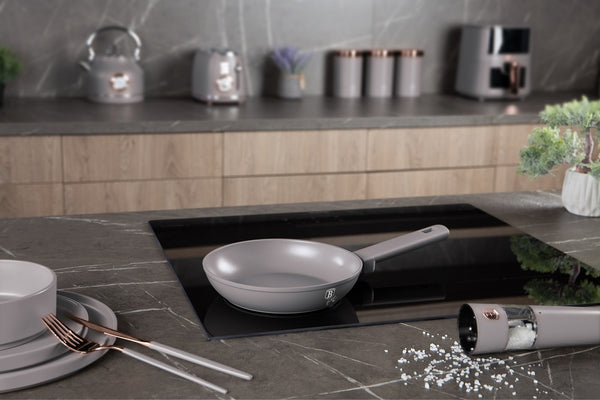 Berlinger Haus 28cm Fry Pan Taupe Matt Cream TitanPro Non-Stick Induction