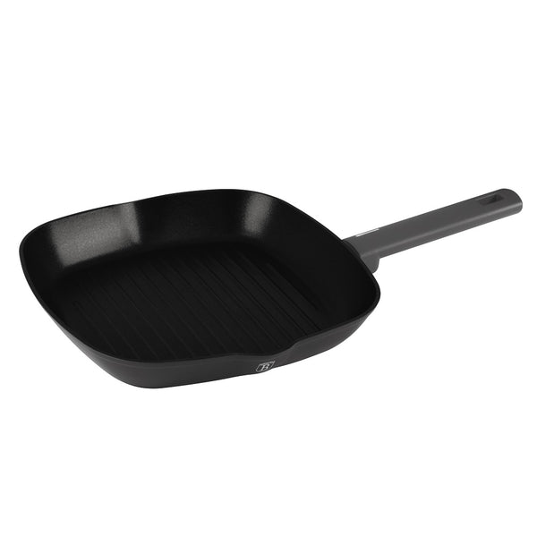 Berlinger Haus 28cm Grill Pan Anthracite TitanPro Non-Stick Turbo Induction