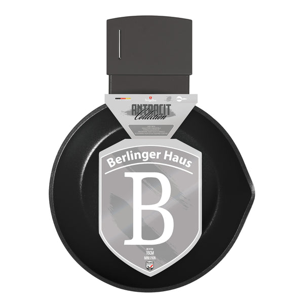 Berlinger Haus 16cm Mini Fry Pan Anthracite TitanPro Non-Stick Turbo Induction