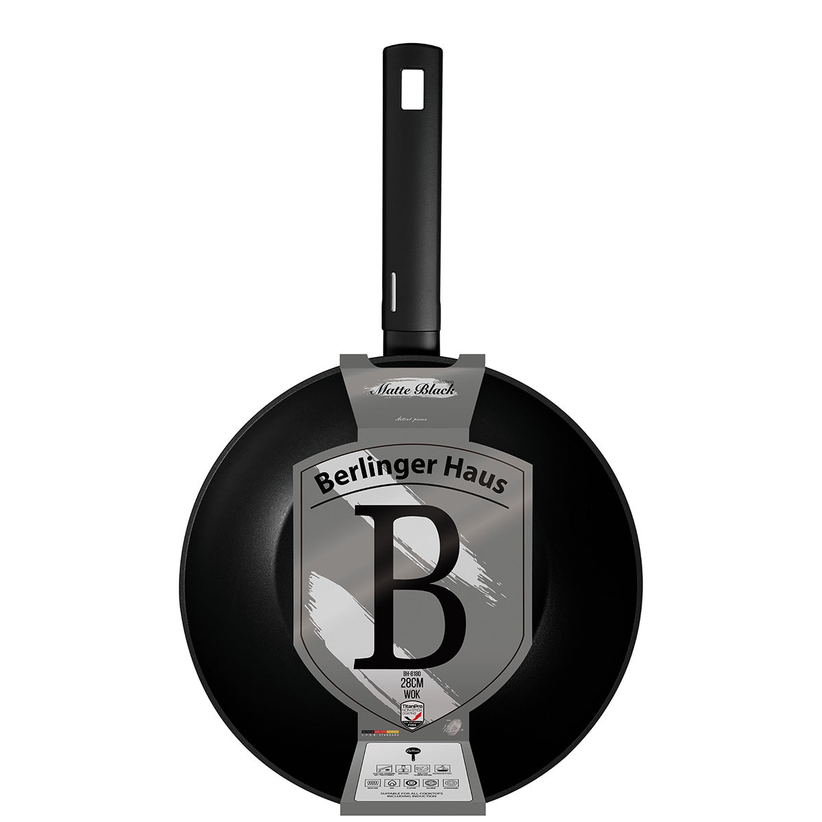 Berlinger Haus Black Matt Collection Wok 28 cm – view 2