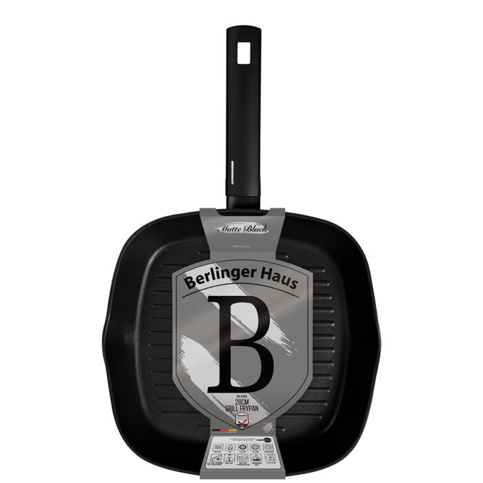 Berlinger Haus Black Matt Collection Grill Pan 28 cm – view 2