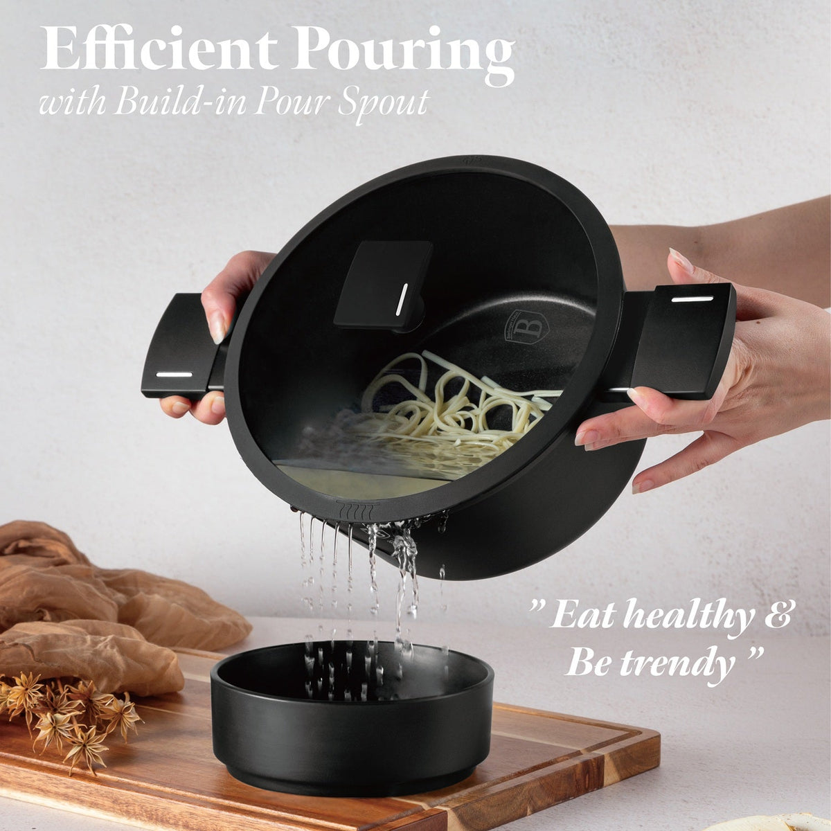 Berlinger Haus Black Matt Collection Cookware Set 15 Pieces – view 2