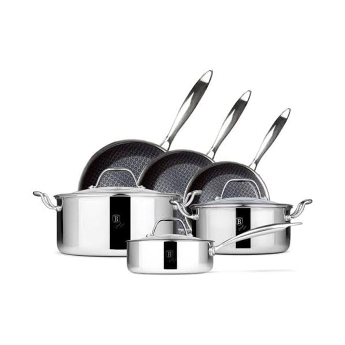 Berlinger Haus Eternal Collection Cookware Set 9 Pieces – Stainless