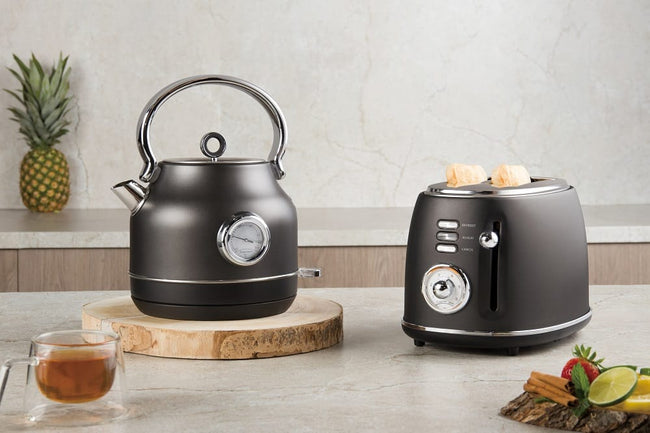 Berlinger Haus Electric Kettle 1.7L 2200W Built-In Thermometer Matt Anthracite BH-9641