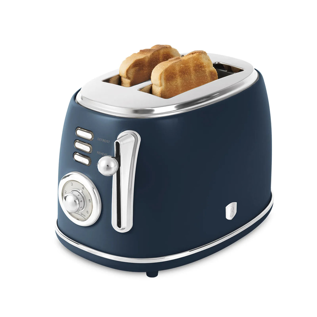 Berlinger Haus Toaster 850W 6 Browning Levels Wide Slots BH-9643N – view 6 – Deep Sea Blue