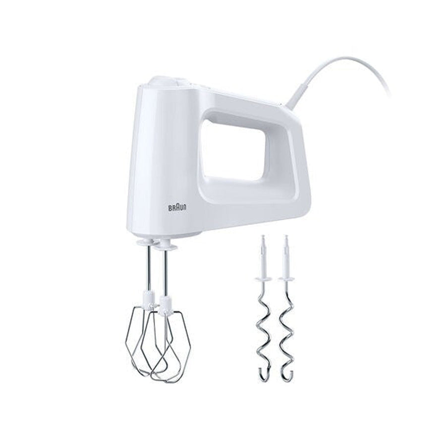 Braun Multimix 3 Hand Mixer 450W Smartmix 5 Speeds White Hm3000
