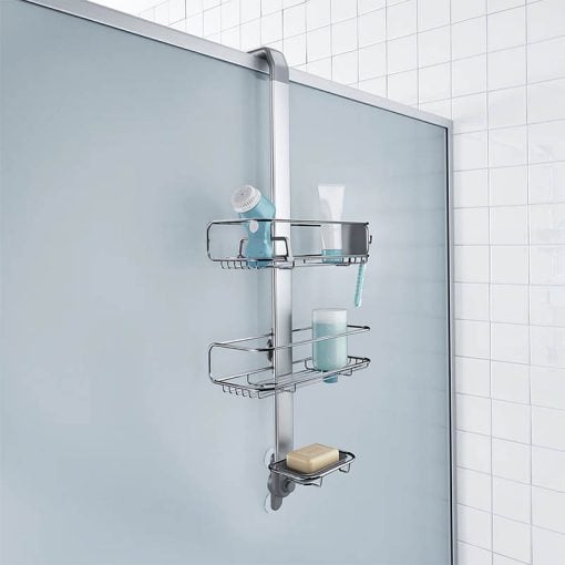 SimpleHuman Over Door Shower Caddy BT1101 Stainless Steel Aluminum