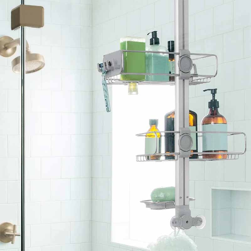SimpleHuman Over Door Shower Caddy BT1101 Stainless Steel Aluminum