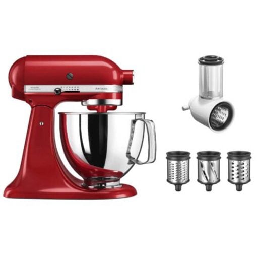 KitchenAid 4.8L Stand Mixer BUNDLEVEGGIEER – Red with Veggie Set