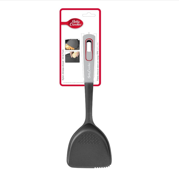 Betty Crocker Nylon Chinese Shovel 34.5cm – Black & Grey