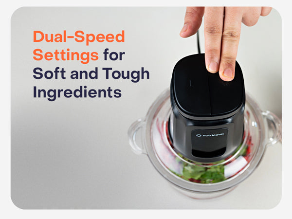 Nutricook Glass Chopper NC-CH2000 500W 2L 4 Blade Mincer Ice Grinder Processor