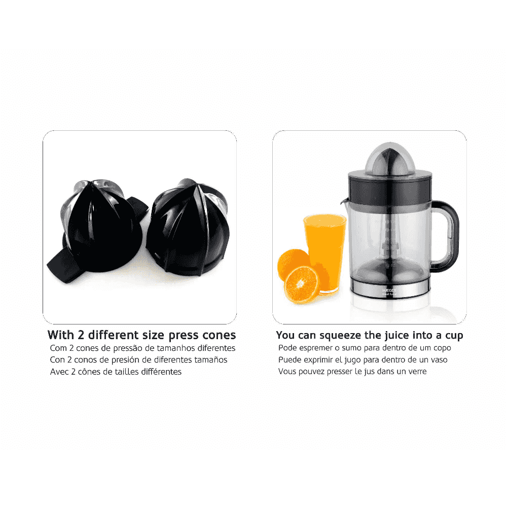 Haeger Juice Squeezer CJ-040.004A – 1.2L | 40W Citrus Juicer