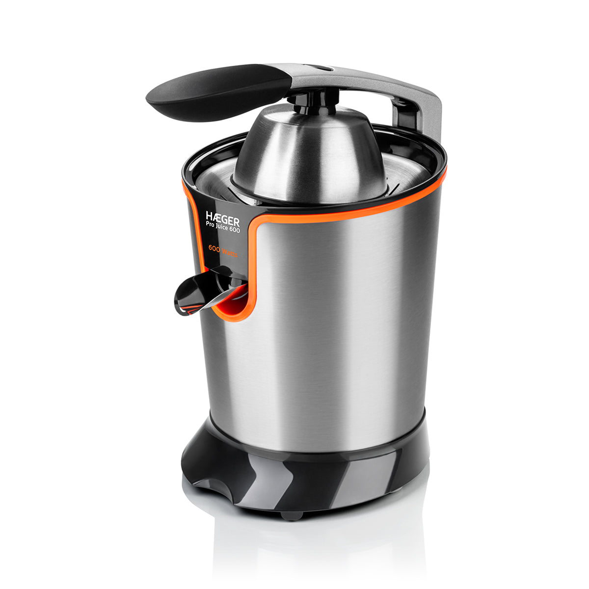 HAEGER Citrus Juicer Pro Juice 600 – 600W | Stainless Steel Design