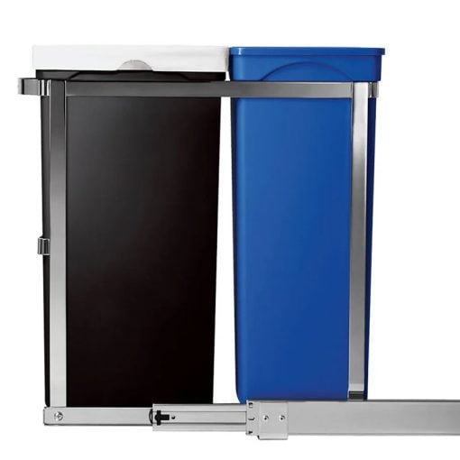 SimpleHuman Pull Out Recycler CW1016 35L Dual Compartment Trash Can