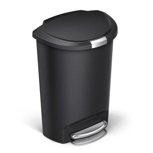 SimpleHuman 50L Kitchen Step Trash Can  Brushed Stainless Steel
