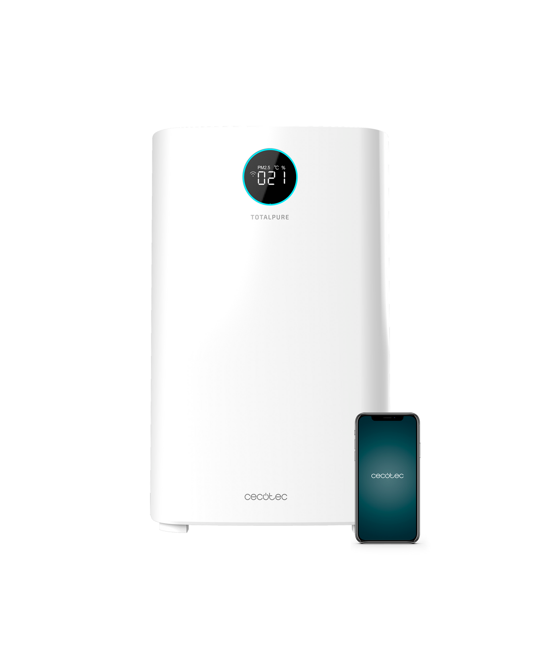 Cecotec TotalPure 2500 Connected Air Purifier 260 CADR WiFi HEPA 20W White