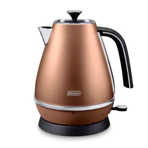 De'Longhi Distinta Moments Kettle 1.7L Cordless 3-Level Safety Matte Copper