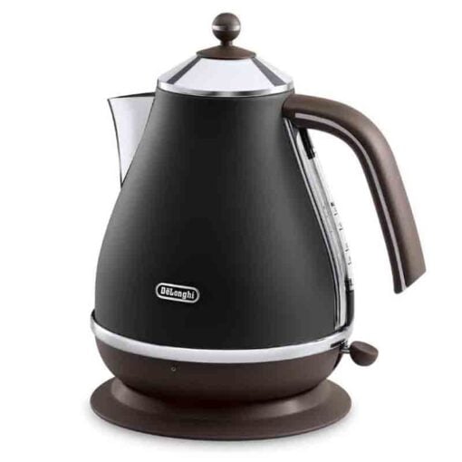 De'Longhi Icona Vintage Kettle 1.7L Cordless 3-Level Safety Matte Black KBOV