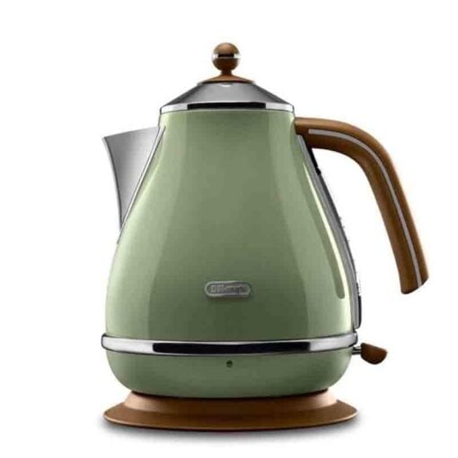 De'Longhi Icona Vintage Kettle 1.7L Cordless 3-Level Safety Olive Green KBOV