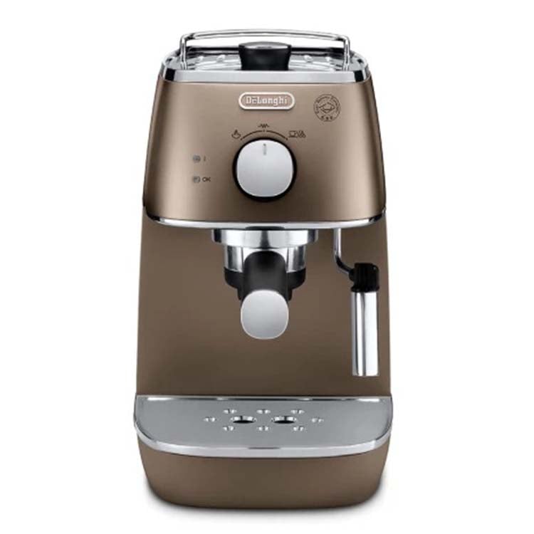 DeLonghi Espresso Machine Distinta Bronze 15Bar AutoShutOff Pod Compatible