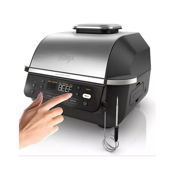 Ninja Foodi Smart 5-in-1 Grill and Air Fryer with Digital Probe 5.7L