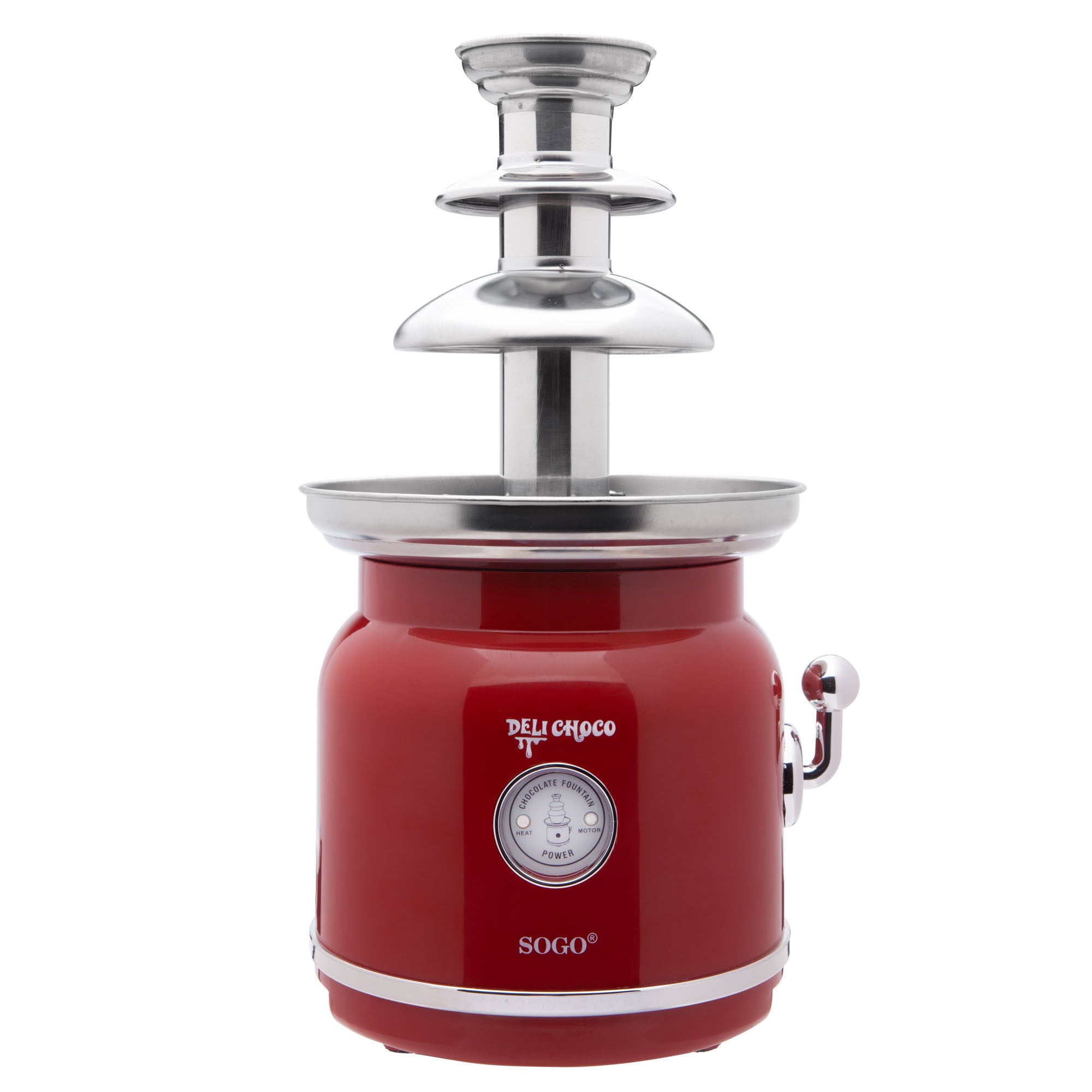 Sogo SS-11970 Electric Chocolate Fountain - 3-Tier Stainless Steel Waterfall