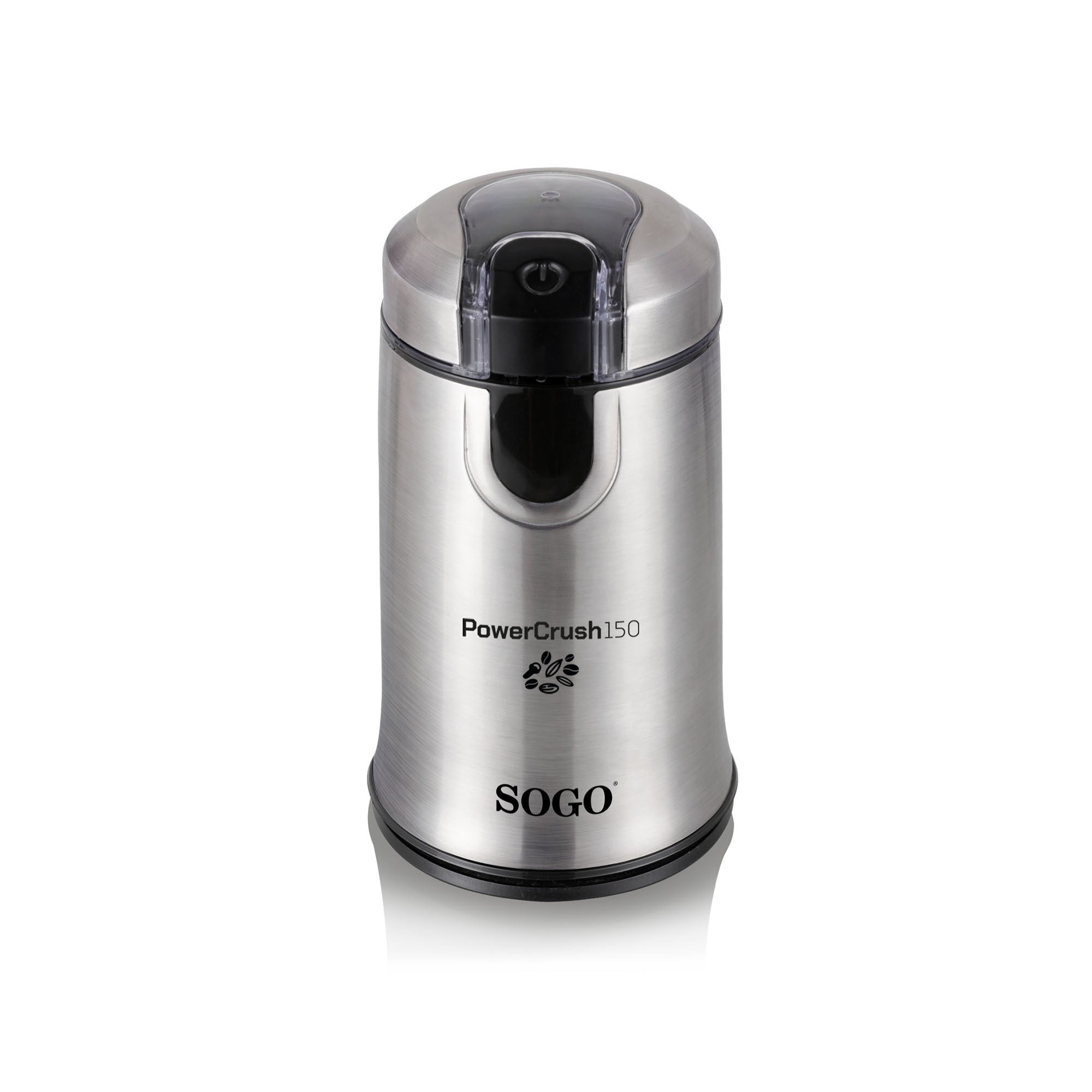 Sogo SS-5234 Electric Coffee and Spice Grinder - 150W - Stainless Steel Body & Blades