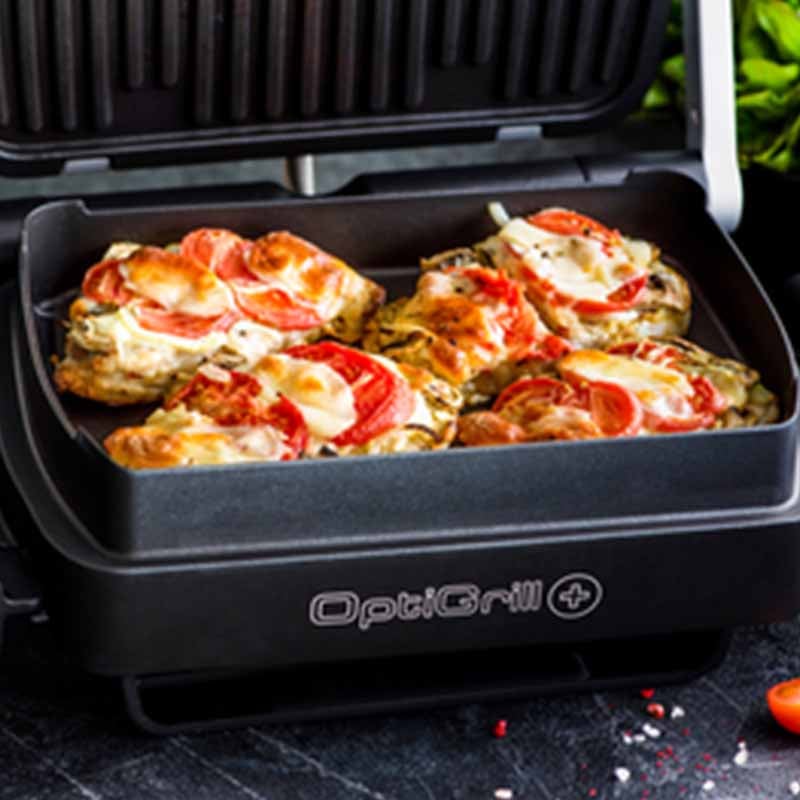 Tefal GC715D28 OptiGrill+ & Bake Intelligent Grill – 2000W
